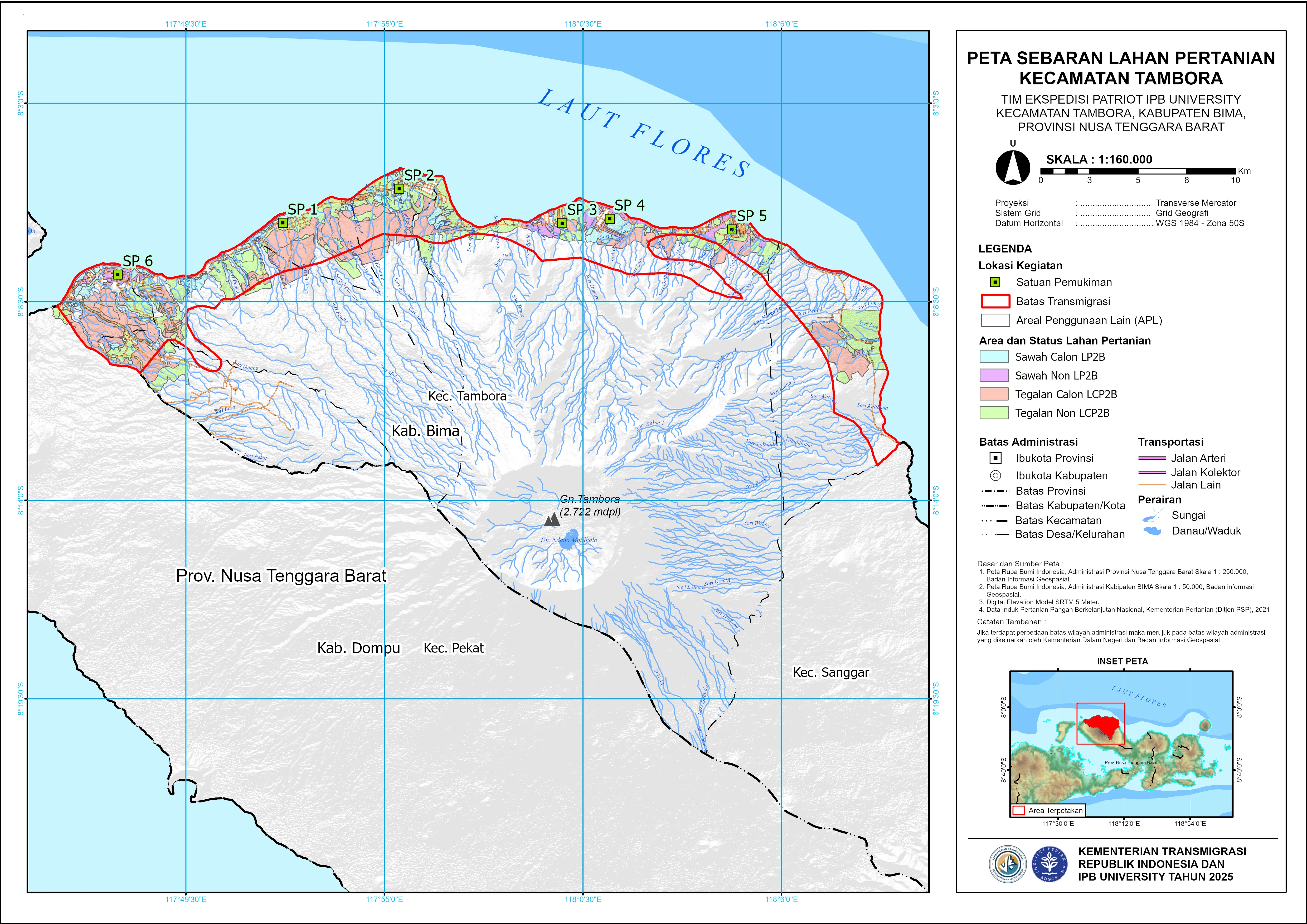 Peta Sebaran Lahan Pertanian