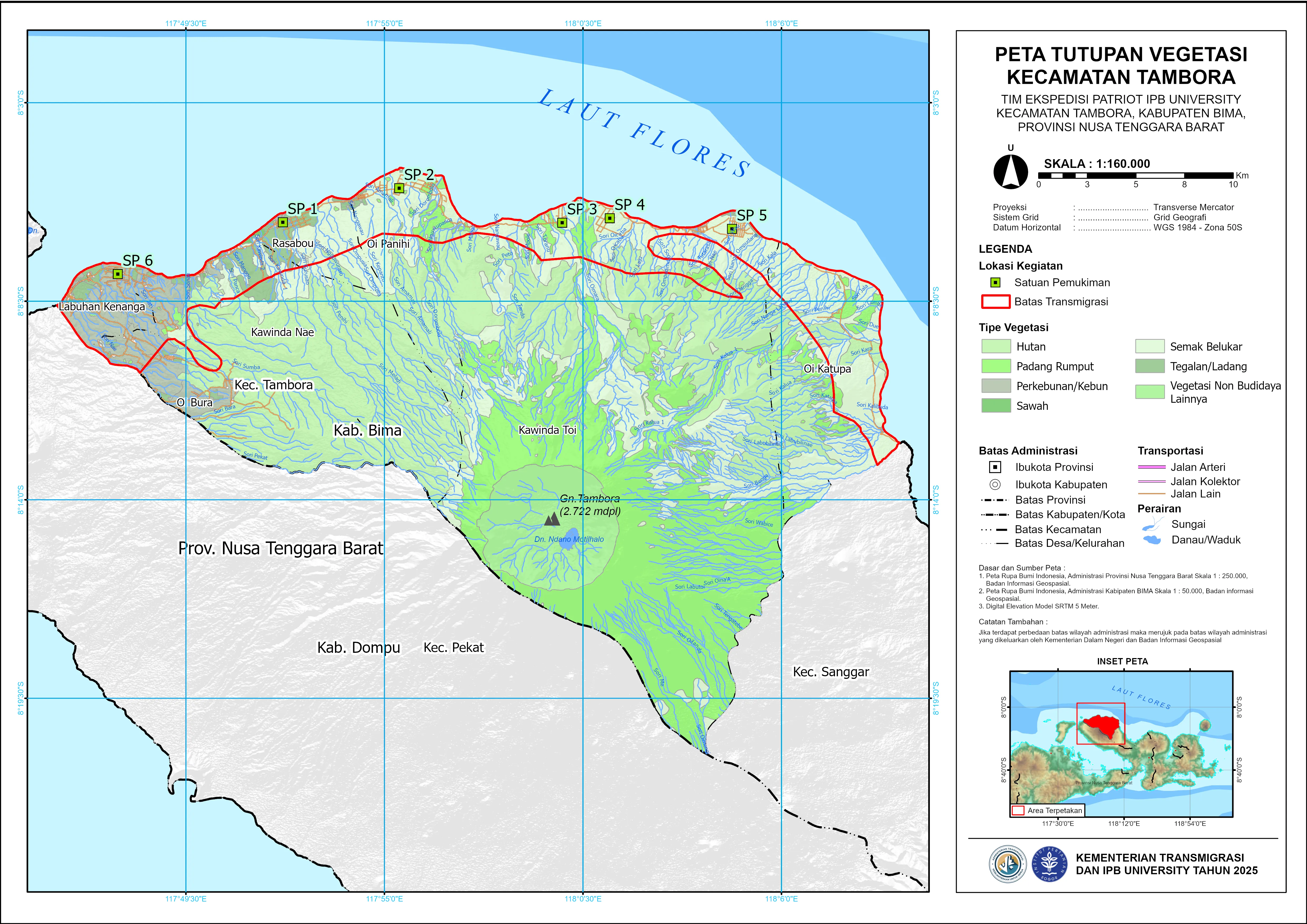 Peta Tutupan Vegetasi